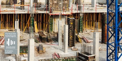 Obra con estructuras tubulares